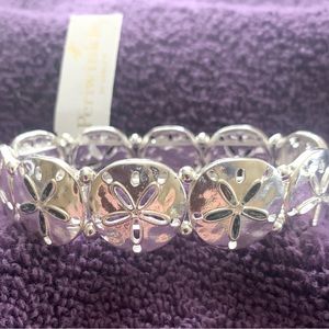 Silver sea shells bracelet